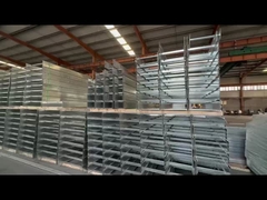 Προσαρμόσιμη Ασημένια Χάλυβα Σκάλα Τύπου Διάταγμα καλωδίων τοίχος τοποθετημένος για την διαχείριση ανθεκτικών σε φωτιά καλωδίων